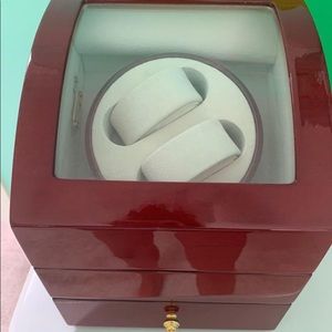 double watch winder box